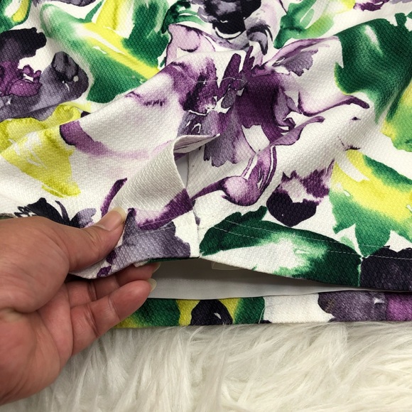 ❌SOLD❌Adrianna Papell Floral Sleeveless Sheath Dr - Picture 6 of 9